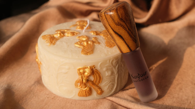 Modern Ittar Daydream + White Gold Gilded Ellora Candle